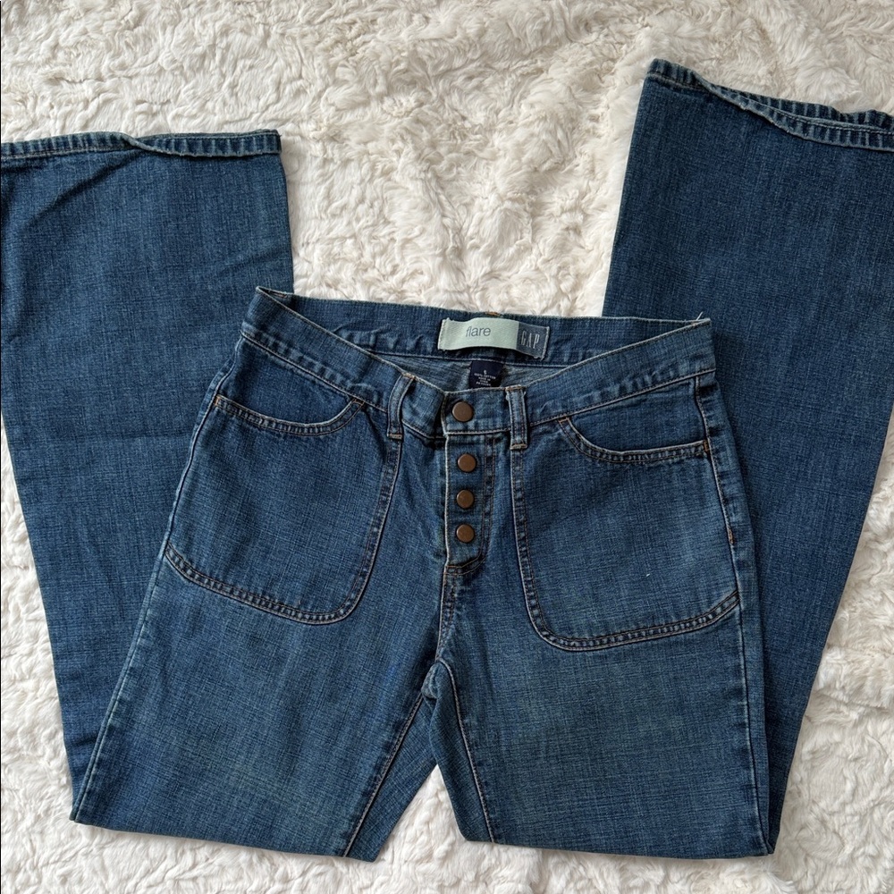 GAP Women's Blue Flare Jeans